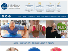 Tablet Screenshot of lifeline-therapy.com